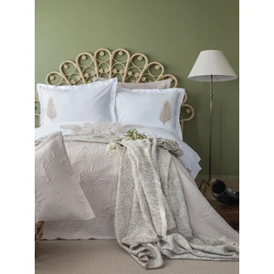 Apricitas Home Foglia Timeless Prime Çift Kişilik Nevresim Takımlı Yatak Örtüsü Battaniye 3lü Set