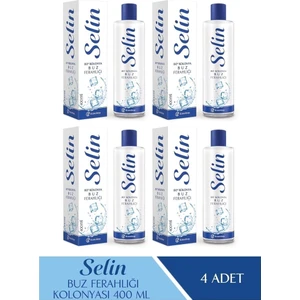 Parfümlü Kolonya Buz Ferahlığı 400 Ml 4'Lü Set