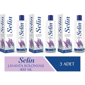 Parfümlü Kolonya Lavanta 400 Ml 3'Lü Set