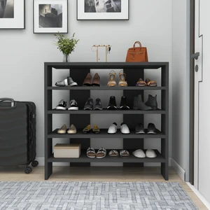 Sargel Raflı Modern Tasarım Ayakkabılık, Antrasit - Sargel