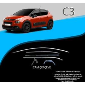 Drs Tuning Citroen C3 Krom Cam Çerçevesi 12 Parça