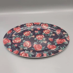 Morza Pazarı Melamin Basık Kayık Tabak Desenli 34 cm 34.5 x 24.5 x 1.8 cm 164 gr