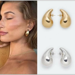 AG Accessories Italyan Bottega Gözyaşı Damla Küpe(Çelik)