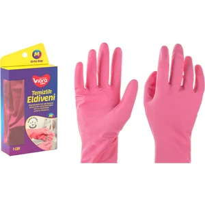 Temizlik ve  Bulaşık Eldiveni, Pamuk Astarlı, Medium , 1 Çift