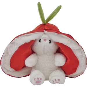 Pufu Toys Kırmızı Çilek Tavşan 35 cm Hediyelik 2 Yüzlü Yastık
