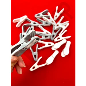 TBY Shop Yaysız Kırılmaz İz Yapmaz Mandal Uzun Ömürlü Çamaşır Mandalı 24 Adet