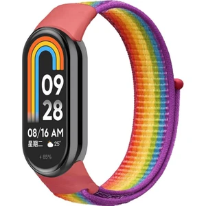 Xiaomi Mi Band 8 Mi Band 9 Uyumlu Woven Sport Loop Örgü Kordon Kayış