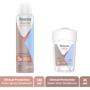 Clinical Protection Kadın Sprey Deodorant 150 Ml + Kadın Stick Deodorant 45 Ml