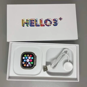Hello Watch 3 Plus 4gb Saat Hafızası Resim ve Mp3 Yüklenebilir 3  Kordonlu Akıllı Saat