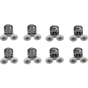 Dayanıklı Duşakabin Tekerleği Alt Üst Sürgülü Cam Kabin Tekeri Rulman Metal Gövdeli 8 Li Set