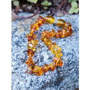 Kehribar Sarayı Damla Kehribar Iri Taneler Bal Rengi Erkek Kadın Bileklik 20 C