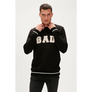 Bad Bear Felt Crewneck Siyah Erkek Sweatshirt
