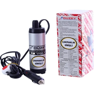 Düzey Pompa Düzey 24 Volt Çakmaklık Girişli Mini(Küçük) Mazot Aktarma(Sıvı Transfer) Dalgıç Pompası (Su,yağ,süt)