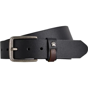 Bad Bear Claw Print Belt Siyah Deri Erkek Kemer