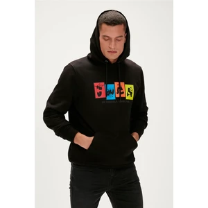 Bad Bear Fun Hoodie Siyah Kapüşonlu Erkek Sweatshirt