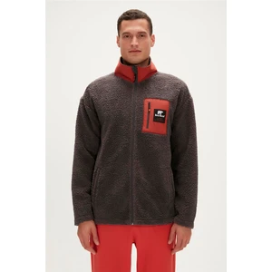 Bad Bear Ryan Plush Full-Zip Antrasit Erkek Sweatshirt