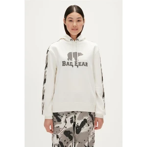 Bad Bear Gwen Hoodie Off-White Beyaz  Kapüşonlu Kadın Sweatshirt