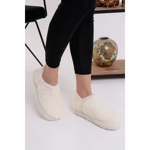 Pwr EB085 Kadın Peluş Kışlık Panduf Ev Ayakkabısı