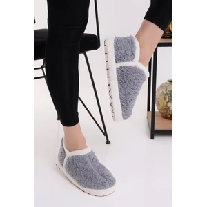 Pwr EB085 Kadın Peluş Kışlık Panduf Ev Ayakkabısı
