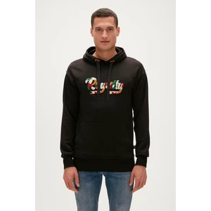 Bad Bear Royalty Hoodie Siyah Kapüşonlu Erkek Sweatshirt