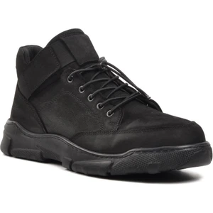 220010-1 Siyah Nubuk  Deri Erkek Bot