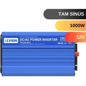 1000 W Watt 12V Tam Sinus Inverter