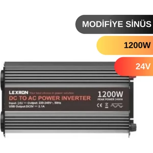1200 W Watt 24V Modifiye Sinus Inverter
