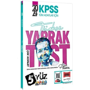 Yargı Yayınevi 2024 KPSS Tüm Adaylar İçin 5 Yüz Türkçe Çek Kopart Yaprak Test