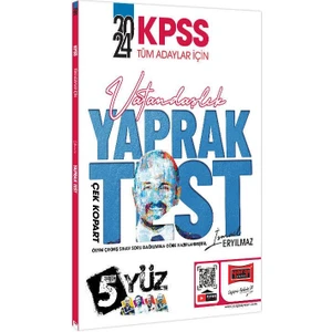 Yargı Yayınevi 2024 KPSS Tüm Adaylar İçin 5 Yüz Vatandaşlık Çek Kopart Yaprak Test