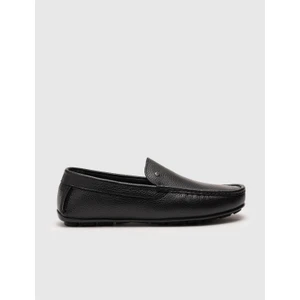 Hakiki Deri Siyah Erkek Loafer