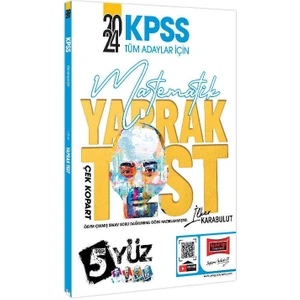 Yargı Yayınevi 2024 KPSS Tüm Adaylar İçin 5 Yüz Matematik Çek Kopart Yaprak Test