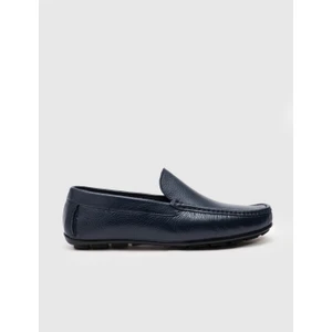 Hakiki Deri Lacivert Erkek Loafer