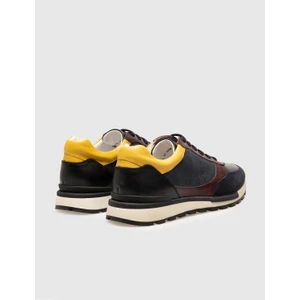 Hakiki Deri Bordo Bağcıklı Erkek Spor Ayakkabı