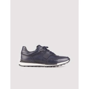 Mayorka Özel Tsarım Gerçek Deri  Erkek Sneaker 460M1499 Lacivert