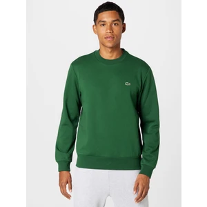 Erkek Classic Fit Bisiklet Yaka Organik Pamuk Koyu Yeşil Sweatshirt