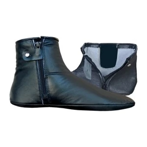 Deri Tek Lastikli Miflonlu Mest