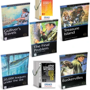 Mira Books Level 3 İngilizce Hikaye Seti  (5 Kitap) B1-B1+  - Kelime Kartları B1-B2