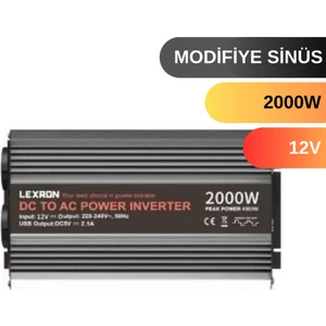 1200 W Watt 12V Modifiye Sinus Inverter