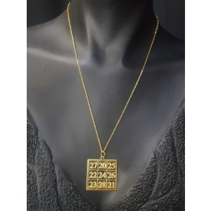 Kubera Para Mantra Sarı Renk 3 cm x 3 cm 925 Ayar Gümüş Unisex Kolye