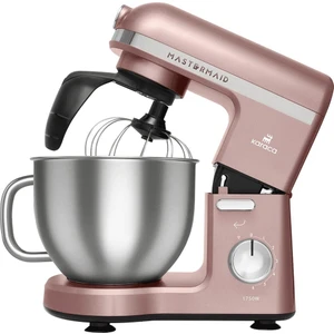 Pro Çift Kollu Mastermaid Chef  Stand Mikser 1750 W Yüksek Motor Gücü , Hamur Kancası, Balon Çırpıcı ve Düz Çırpıcı