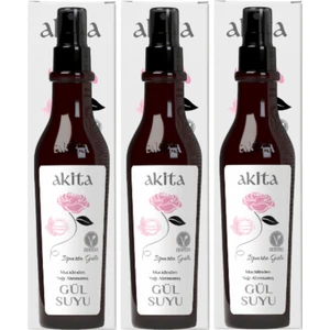 % 100 Doğal Yağı Alınmamış Gül Suyu 3X250mL