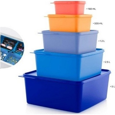 Tupperware Kare Saklama Kabı 5 Li Set Fiyatı - Taksit Seçenekleri