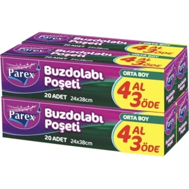 Parex Buzdolabı Poşeti Orta Boy