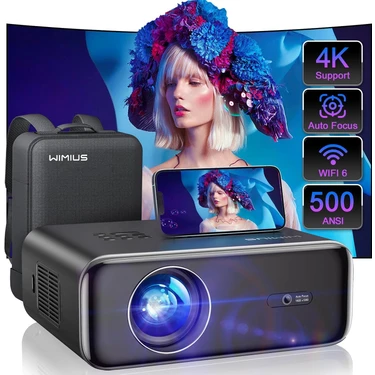 Wimius P62 1080P Dış Mekan Film Projektörü - Wifi 6 Fiyatı