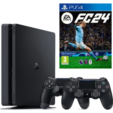 Sony Playstation 4 Slim  1 TB + 2.Dualshock +Fc