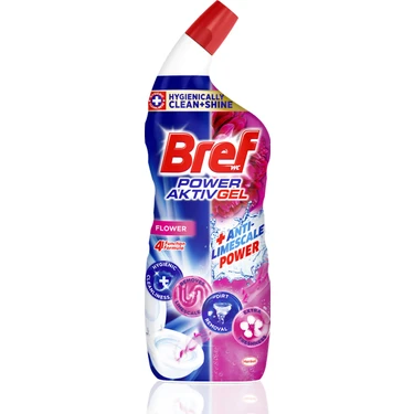 Bref WC Power Active Jel Çiçek Kokulu Tuvalet Temizleyici