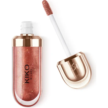 Kiko Milano Dudak Parlatıcısı-3D Hydra Lip Gloss Limited Edition-45 Enchanting Rosewood-Besleyici,