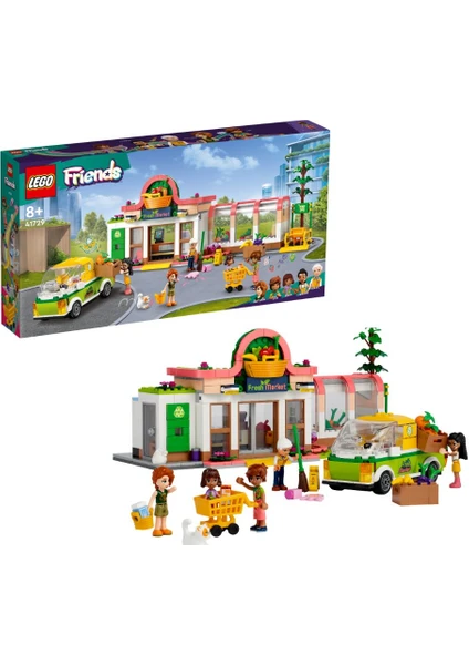 Friends Organik Manav 41729 - 8 Yaş ve Üzeri Çocuklar Için 4 Mini Bebek ve 1 Mikro Bebek Içeren Heartlake City Süpermarketi Yaratıcı Oyuncak Yapım Seti (830 Parça)