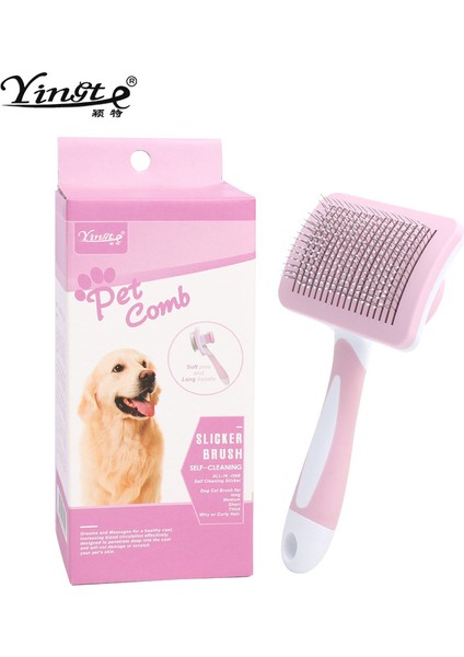 Evcil Hayvan Tarağı, Köpek Tarağı, Kendi Kendini Temizleyen Tarak, Kedi Tarağı, Kediler Için Otomatik Epilasyon Tarağı, Evcil Hayvan Malzemeleri 2 Adet (Yurt Dışından)