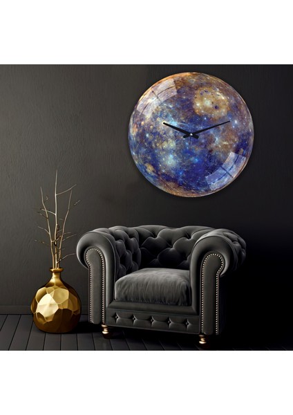 Merkür Cam Saat - 60 cm